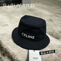 【新品未使用】CELINE ロゴ バケットハット ブラック Lサイズ セリーヌ 帽子