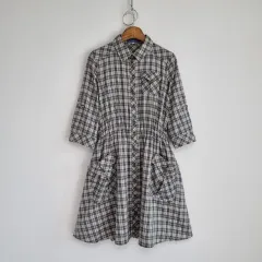 バーバリー チェック 5分袖 ワンピース