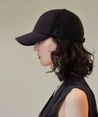 *新品) バザール(VARZAR) VA ブラック スタッズ ベースボールキャップ ブラック