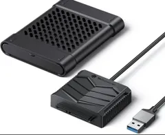 【LE38】Yottamaster SATA - USB ケーブルアダプター ハードドライブアダプター 2.5インチHDDとSSD対応 保護ケース付き