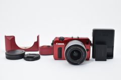 超美品 キヤノン EOS M ミラーレスデジタルカメラボディ レッド Canon