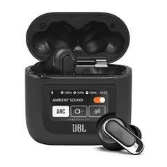 JBL TOUR PRO 2 ワイヤレスイヤホン bluetooth ハイブリッド ノイズキャンセリング/マルチポイント/IPX5/ワイヤレス充電対応/スマートタッチディスプレイ搭載/ブラック/JBLTOURPRO2BLK 小・ 5bce0a1e