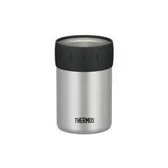 〔12個セット〕 〔THERMOS サーモス〕 保冷 缶ホルダー 〔350ml缶用 シルバー〕 真空断熱ステンレス魔法びん構造