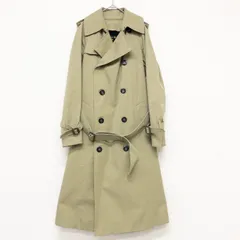Drawer　ドゥロワー　トレンチコート　チェック柄　ライナー付き　ベルト　コットン　キュプラ　ベージュ　日本製　レディース　36　b00151のサムネイル