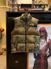 THE NORTH FACE ザノースフェイス ヌプシ センターロゴ カモ ベスト