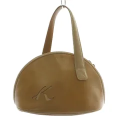 キタムラ Kitamura ハンドバッグ レザー ワンハンドル ロゴ 茶色 ブラウン /XZ ■GY11