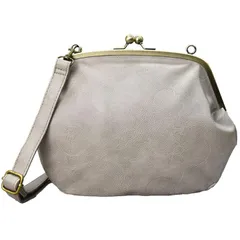 ドット シンプル おしゃれ がまぐち がま口 デザイン 肩掛け ショルダー がまぐちバッグ がま口バッグ クラッチバッグ ショルダーバック がま口ショルダーバック 2way 大人 斜めがけ レディース ショルダーバッグ everette 318YZZ