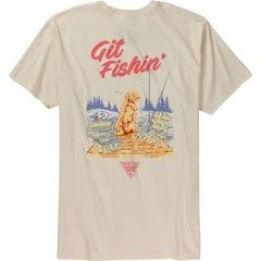 コロンビア メンズ トップス Tシャツ 半袖 Columbia Waldo ShortSleeve TShirt Mens Chalk チョーク