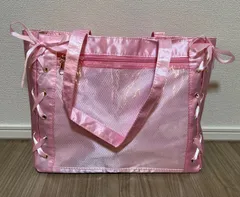 【訳あり】 推し活 痛バ 痛バッグ 大容量 リボン A4 ピンク 一部不良