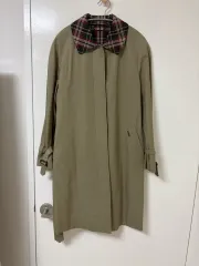 DAKS チェック ステンカラーコート