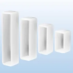 エイタイル UVレジン キューブ 立体ケース エポキシ樹脂 レジンモールド プルメリア シリコーンモールド 4点セット 0