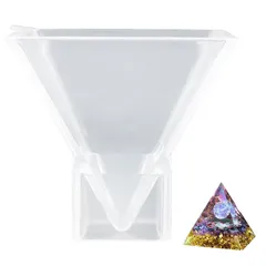 EsiFare ピラミッド型 金字塔型 シリコンモールド ピラミッドシリコン 型 手作り 透明感 DIY装飾品 おしゃれ 樹脂鋳造 ジュエリー作り 初心者向け 耐久性と実用性 DIYピラミッド 約2.5*2.5CM 約5.9g 0