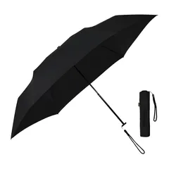 RAINWORX レインワークス 軽量 カーボンファイバー 手動開閉 折りたたみ傘 Lサイズ（ブラック） 1