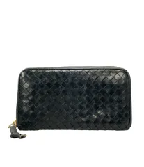 ボッテガ・ヴェネタ ラウンドファスナー長財布 イントレチャート レディース BOTTEGA VENETA