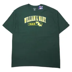 Champion カレッジ プリント Tシャツ 2XL グリーン コットン WILLIAM & MARY ビッグサイズ エルサルバドル製 未使用品