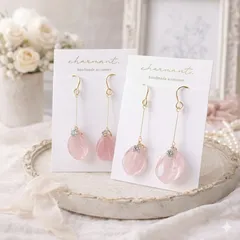 桜の花びらピアス