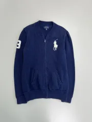 正規品 ポロ ラルフローレン ネイビー ニット ジップアップ カーディガン