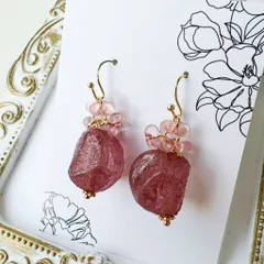 チェコビーズの可愛いピアスD71