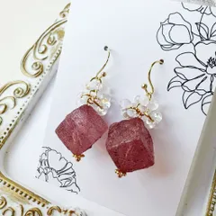 チェコビーズの可愛いピアスD73