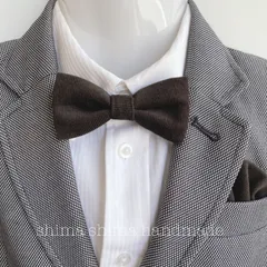 蝶ネクタイ　入学式　入園式　卒業式　卒園式　コーデュロイベビーから大人の方まで★Sサイズ　Aタイプ