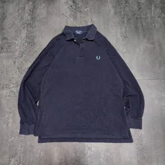 Fred Perry Long Sleeve Polo Shirt Men's L Navy Made in Japan Hit Union フレッドペリー 長袖ポロシャツ メンズ L ネイビー 日本製 ヒットユニオン