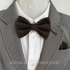 蝶ネクタイ　入学式　入園式　卒業式　卒園式　コーデュロイベビーから大人の方まで★Sサイズ　Bタイプ