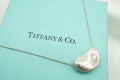 美品 ティファニー ビーン スモール ネックレス Silver 925刻印 - メルカリ