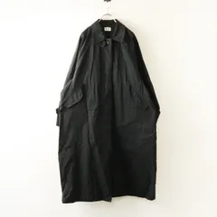 アングリッド Ungrid ビッグシルエット 比翼ボタン ステンカラーコート M ブラック┃上着 アウター ブルゾン【2400014828153】