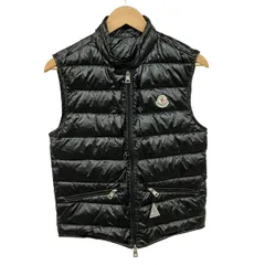 MONCLER(モンクレール) ダウンベスト サイズ0 XS メンズ美品  GUI(ギー) 黒 冬物/ダウン