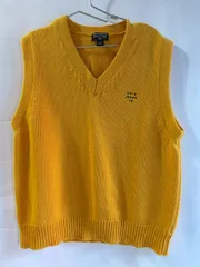 POLO JEANS CO.（RALPH LAUREN）Vネックコットンニットベスト　M