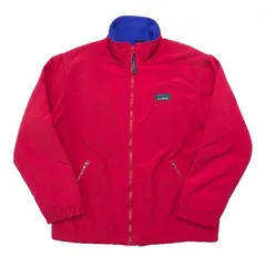 90s LL BEAN エルエルビーン ウォームアップ ジャケット 赤 紫 古着