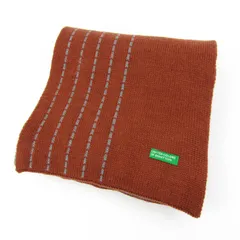 ユナイテッドカラーズオブベネトン マフラー ストール 日本製 ブランド メンズ レディース オレンジ UNITED COLORS OF BENETTON 【中古】