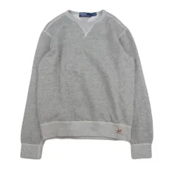 POLO RALPH LAUREN ポロ・ラルフローレン 裏起毛 両Vガゼット クルーネック スウェットシャツ グレー系 XS【中古】