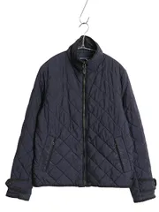 【お得なクーポン配布中!】 ラルフローレン 中綿 ナイロン キルティング ジャケット レディース M 古着 ポロ スポーツ ジャンパー ブルゾン フルジップ ハイネック 紺