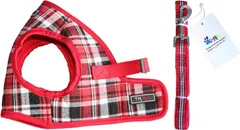 超小型犬 ハーネス リードセット 1.5-3kg S レッド