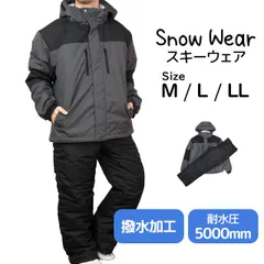 スキーウェア メンズ 上下セット スノーウェア スキー ウェア ジャケット パンツ 超撥水 耐水圧5000mm M L LL