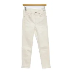 upper hights THE STELLA 2 スキニー ジーンズ サイズ22 デニムパンツ オフホワイト レディース アッパーハイツ【中古】6-0205G∞