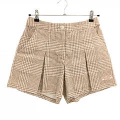 【超美品】トミーヒルフィガー キュロットスカート ベージュ×白 総柄 表微起毛 レディース M ゴルフウェア Tommy Hilfiger Golf
