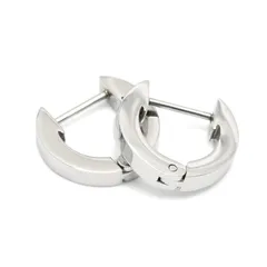 [silver KYASYA]両耳用２点セット シンプル フープピアス 矢 アロー ステンレス 316L 金属アレルギー対応 ゴールド シルバー ブラック ピアス 18G キャッチレス(シルバー) 1