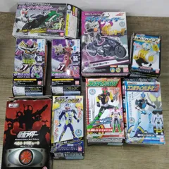 内袋未開封・未組立 バンダイ 仮面ライダー 食玩 9点まとめ売り オーズ W 鎧武 エグゼイド ドライブなど お菓子入っていません 東映 特撮 現状 長期保管 T229