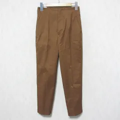 美品 24SS UNITED ARROWS ユナイテッドアローズ UBC SHINY SLIM65 シャイニースリムパンツ スラックス 1514-162-5320 36 ブラウン レディース 古着 中古 USED
