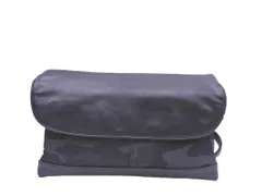 nano universe ナノユニバース レザー 2WAY クラッチ ショルダー バッグ 黒 ■■ レディース