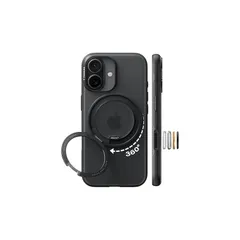 【新品】 TORRAS iPhone 17 用ケース 【カチカチ・多機能360度回転スタンド】リング Ostand O3 Fitness MagSafe対応 米軍MIL規格耐衝撃 スタンド 指紋防止 黄変防止 カメラコントロールボタン付き ストラップホール 半