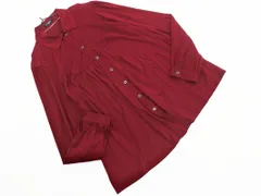 BURBERRY バーバリー LONDON ウール混 大きいサイズ ブラウス シャツ size5/ボルドー ◇■ レディース
