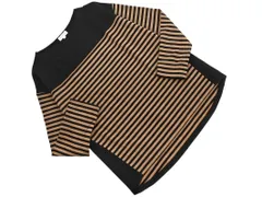 McGregor マックレガー ボーダー カットソー sizeM/黒ｘベージュ ◇■ レディース