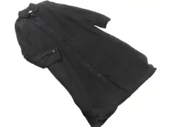 earth music&ecology アースミュージック＆エコロジー コーデュロイ ロング シャツ ワンピース sizeF/黒 ◇■ レディース