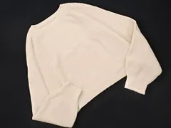 mysty woman ミスティウーマン ボリュームスリーブ ニット セーター sizeF/オフホワイト ◇■ レディース