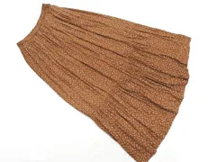 simplicite シンプリシテェ ドット ロング スカート 茶 ■◇ レディース