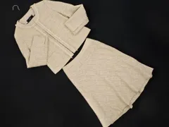 espie エスピエ ツイード セットアップ ジャケット スカート スーツ size36/ライトベージュ ■◇ レディース