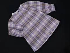 any SiS エニィスィス チェック ブラウス シャツ size2/紫 ■◇ レディース